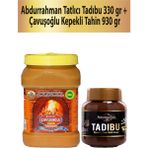 Abdurrahman Tatlıcı Tadıbu 330 gr + Çavuşoğlu Tahin Kepekli 930 gr - 1 kg