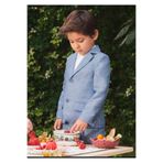 Abel & Lula Erkek Bebek Keten Blazer Ceket, 12 Ay, AB23K.5364, MAVI, Erkek bebek
