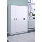 ABETE-4 KAPILI GARDIROP-ÇEKMECESİZ/BEYAZ