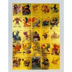 Abetto Market Pokemon Gold Oyun Kartı 25 Adet Özel Seri Pokemon Kart Yüksek HP Kartlar