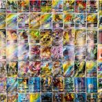 Abetto Market Pokemon Gx, Vmax, Vstar ve Energy Set 100 Adet Pokemon Parlak Oyun Kartı