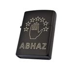 Abhaz Bayrak Figürlü Benzinli Çakmak (Siyah)