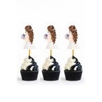 abjad 20 Adet Bride To Be Gelin Düğün Pasta Süsü Cupcake Süsü Gelinlik Kına Bekarlıga Veda 8 cm