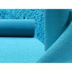 Abk Plastik 100x800 cm Kıvırcık Turkuaz Kaymaz Kaydırmaz Halı