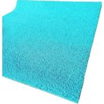 ABK PLASTİK Abk Kıvırcık Turkuaz Paspas 120 cm Kaymaz Yolluk Kaydırmaz Halı 15m, 120 x 1500 cm
