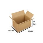 Abk Plastik Karton Koli 60X40X40 Taşıma Koli (5Ad)