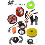 Ablacks Benzinli 4 Zamanlı Tekerlekli Tırpan + Lüks Bahçivan Seti (8’li Set)