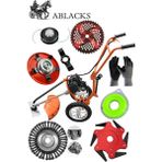 Ablacks Benzinli 4 Zamanlı Tekerlekli Tırpan + Ultra Lüks Full Bahçivan Seti