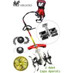 Ablacks Sırt Tırpan + Toprak Çapalama Aparatı + Zincirli Başlık (2 Adet Çapa)