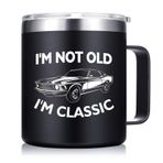 Abledn Babalar Günü Hediyeleri - Erkekler için Doğum Günü Hediyeleri - I'm Not Old I'm Classic Kahve Kupası - Erkekler için Emeklilik Hediyeleri, Baba, Koca, Büyükbaba, O'na Doğum Günü Hediyeleri (14