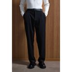 Abluka Online Erkek Baggy Fit Kumaş Pantolon Siyah