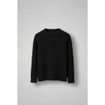 Abluka Online Erkek Oversize Fitilli Basic Triko Kazak Siyah