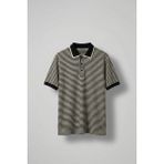 Abluka Online Erkek Regular Fit Çizgili Polo Yaka Örme T-Shirt Siyah