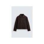 Abluka Online Erkek Relax Fit Premium Kahverengi Kaşe Ceket Kaban Yün Malzeme İle Casual Stil - XL