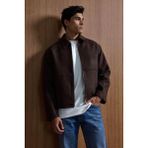 Abluka Online Erkek Relax Fit Premium Kaşe Ceket Kaban Kahverengi - 3XL