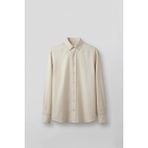 Abluka Online Erkek Relaxed Minimal Nakışlı Basic Tencel Gömlek Bej