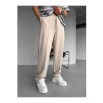 ablukaonline Erkek Beli Lastikli Baggy Pantolon Bej
