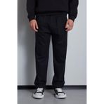 ablukaonline Erkek Beli Lastikli Desenli Baggy Pantolon Siyah