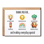 ABNSDesigns Thank You For Letting Me Shine Card - Lovely Thank You - Öğretmen Takdir - Öğretmen - Kadın Erkek Hediye