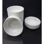 abnturk 12 Adet Beyaz Melamin Çorba Kasesi 12X5CM Derin Tas Hesaplı Yoğurt Hoşaf Sütlaç Aşure Kabı Kaliteli