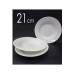 abnturk 12 Adet Melamin Çukur Yemek Tabağı 21cm Ev Lokanta Tabldot Tipi Porsiyon Sulu Yemek Haşlama Kabı