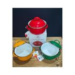 abnturk 12 Cm Emaye Turuncu Mini Tencere, mLK2516