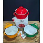 Abnturk 12 Cm Emaye Turuncu Mini Tencere