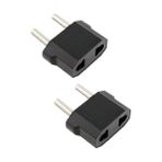 abnturk 2 Adet Amerikan Fiş Türk Sistemine Çevirici Adaptor Fiş Düz Fişi Topraklı Priz Yuvasına Uyum Adaptör