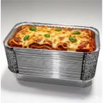 abnturk 22X16CM Alüminyum Folyo Kaplar 50 Adet 1000 gr Alüminyum Yemek Kabı - 22 x 16 cm