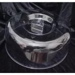 Abnturk 26CM Pasta Kek Tabağı Için Kullanılan Sağlıklı Plastik Dayanıklı Kırılmayan Fanus Kapak - 0 - 19 lt - Şeffaf