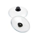 abnturk 26CM Tencere ve Tavalar Için Cam Tencere Kapağı Yüksek Isıya Ocak + Fırına Dayanıklı Pyrex Cam Kapak