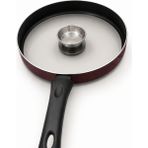 Abnturk 30 cm Alüminyum Kapaklı Teflon Balık Tavası & Börek Tavası - Kırmızı