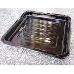 abnturk 37X34CM Emaye Fırın Tepsisi Siyah Iç Dış Yüzeyi Sağlıklı Kaliteli Çinko Dikdörtgen Börek Tepsisi N34