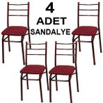 abnturk 4 Adet Metal Sandalye Standart Boy Yemek Masası Iskemlesi Ucuz Kargo Ücretli Istanbul Içi Özel Satış