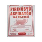 Abnturk 5 Adet Fırın Üstü Mutfak Aspiratörü Yağ Filtresi 42X56cm Alüminyum Filtre Koruyucu Elyaf Filtre