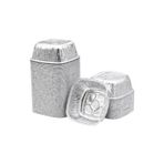 abnturk 50 Adet Kare Alüminyum Sütlaç Kasesi 10X10Cm 240Gr Aşure Kabı Yüksek Isıya Dayanaklı Fırın İçin Kap, abn-2024-04-28-12