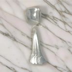 abnturk 6 Adet Kalp Desenli Rostre Paslanmaz Kararmaz Çelik Dondurma Kaşığı 13 cm - Gümüş