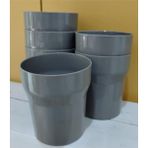Abnturk 6 Adet Kamp Piknik Bardağı Sert Plastik Gri Piknik Bardağı - 0 - 200 ml