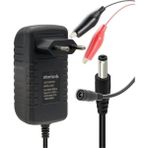 abnturk 6 Volt Akü Şarj Adaptörü 6 V 2 Amper Çift Fonksiyon Akü Şarj Cihazı Akım Korumalı 5.5x2.5mm Jak+Maşa