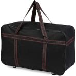 Abnturk Büyük Boy Tekerlekli Kulplu Valiz Seyahat Çantası Seyahat Bavulu 85X45 cm - 000-Siyah