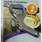 Abnturk Çelik Açacak , Kapak ve Konserve Açacağı 10 cm - Gümüş