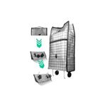 abnturk Çok Amaçlı Alışveriş Çantası Pratik Katlanabilir Tekerlekli Pazar Market Çarşı Arabası 75X35 Cm, brc221728012025ml