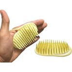 abnturk Ele Geçmeli Yıkama Tarağı Pratik Banyo Tarağı 9 x 7 cm Plastik Malzeme ile Kullanım Kolaylığı