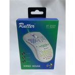 abnturk Kablolu RGB Işıklı Oyuncu Mouse 1100 DPI Ev - Ofis Kullanımı İçin Beyaz Renkli Fare