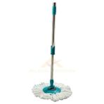 abnturk Kova Hariç Mob Paspası Yedek Seti,3 Adet Microfiber Paspas Döner Mop Sopası,metal Sap+Plastik Aparat