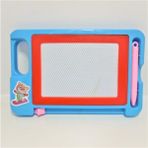 abnturk Mıknatıklı Mavi-Kırmızı Yazı Tahtası ve Pembe Yazı Kalemi Küçük Boy 20*13 cm Boyutlarında