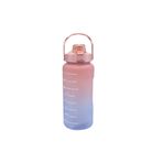 abnturk Motivasyon Su Matarası Su Şişesi Suluk 2 Litre Spor Salonu Şişesi Pembe Büyük Boy - Sticker Hediyeli