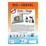 abnturk Özel Üretim 5 Adet PA 8012 Z-PA 8017 Z Süpürge Toz Torbası%100 Toz Korumalı 3 Kat Elyaf