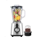 abnturk Paslanmaz Çelik 1,5 Litre Cam Hazneli 5000W Blender ve Kahve Öğütücü - Gri