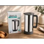 Abnturk Paslanmaz Çelik Sürahi 304 Kalite 18/10 Yaşam Boyu Garantili Stainless Steel Sıcak ve Soğuk Sıvı Için Ideal - 1,05 lt